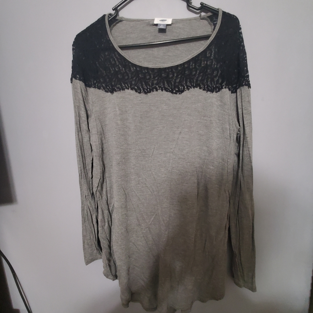 old navy tunic lace top